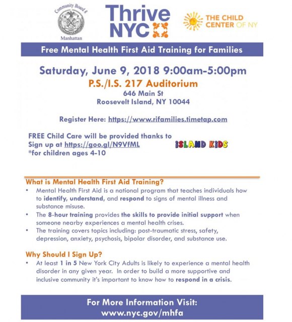 Saturday, June 9th, Free, Mental Health First Aid Training for Families Saturday, June 9th, Free, Mental Health First Aid Training for Families